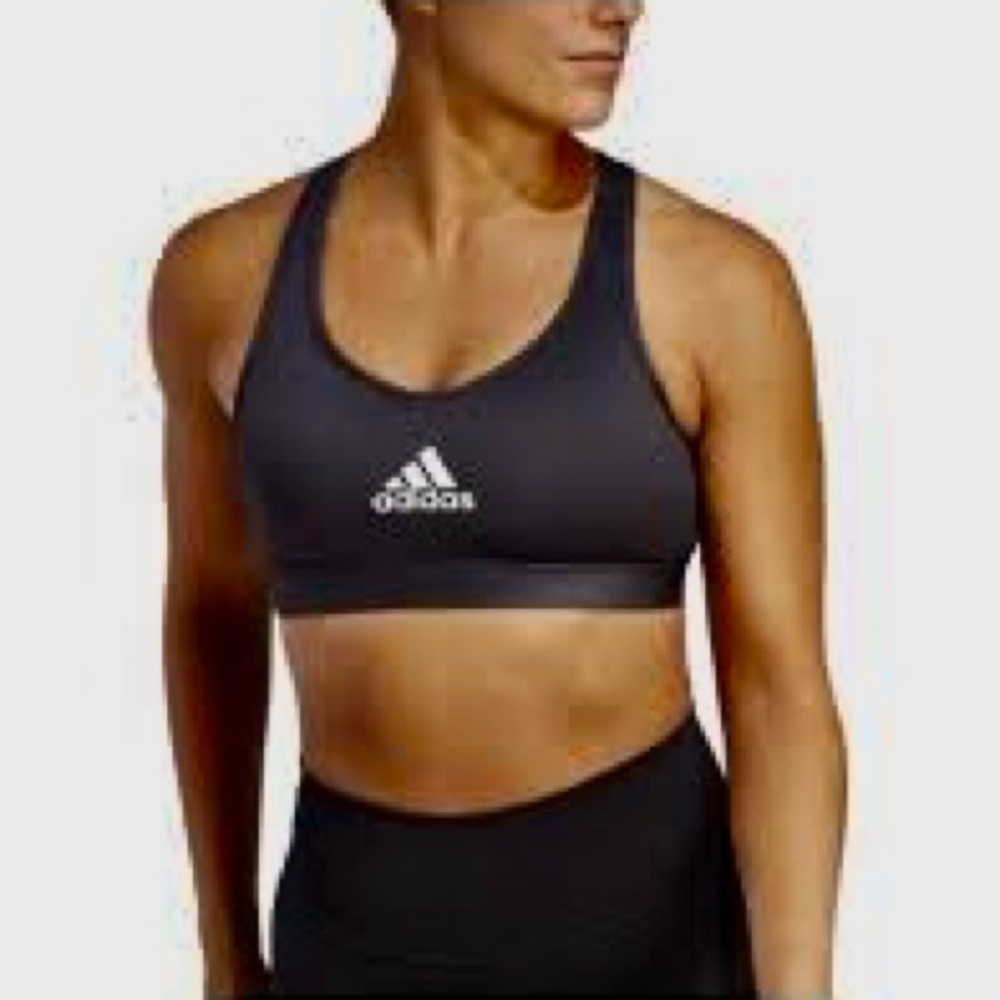 NWT! ADIDAS PowerReact Performance PWR CT MS Sports Bra Black Size Medium 36 A-C